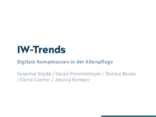 Digital Competencies in Elderly Care