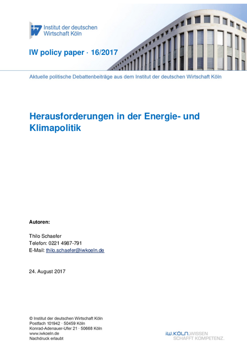 Herausforderungen in der Energie- und Klimapolitik