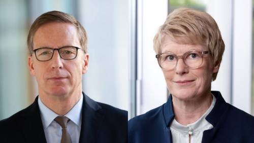 IW-Direktor Michael Hüthe und Veronika Grimm, Professorin für Volkswirtschaft an der Universität Nürnberg-Erlangen