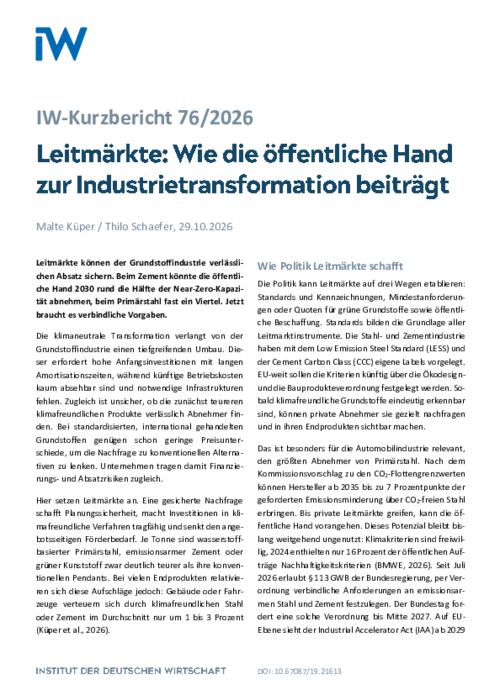 IW-Kurzbericht 76/2026