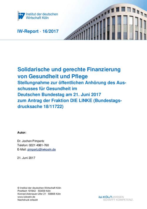 Stellungnahme im Deutschen Bundestag