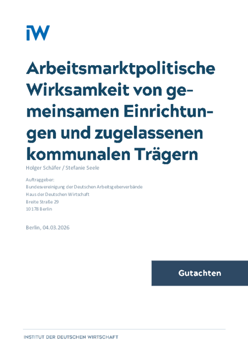Arbeitsmarktpolitische Wirksamkeit von gemeinsamen Einrichtungen und zugelassenen kommunalen Trägern