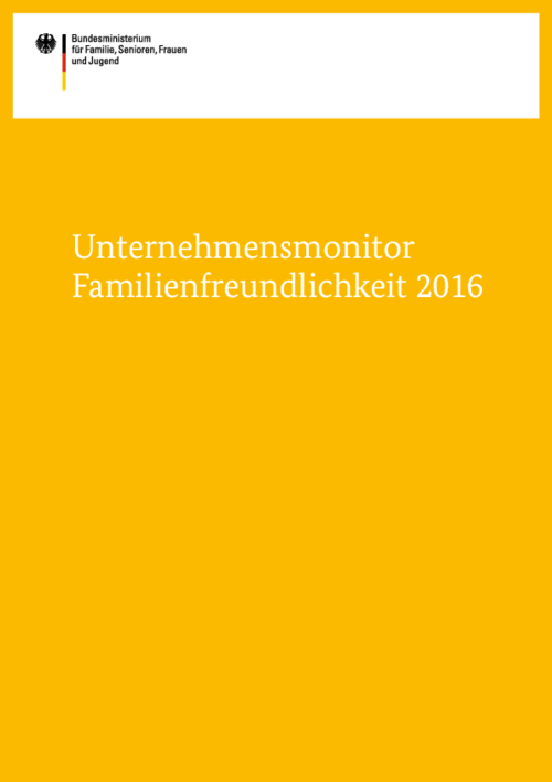 Unternehmensmonitor Familienfreundlichkeit 2016