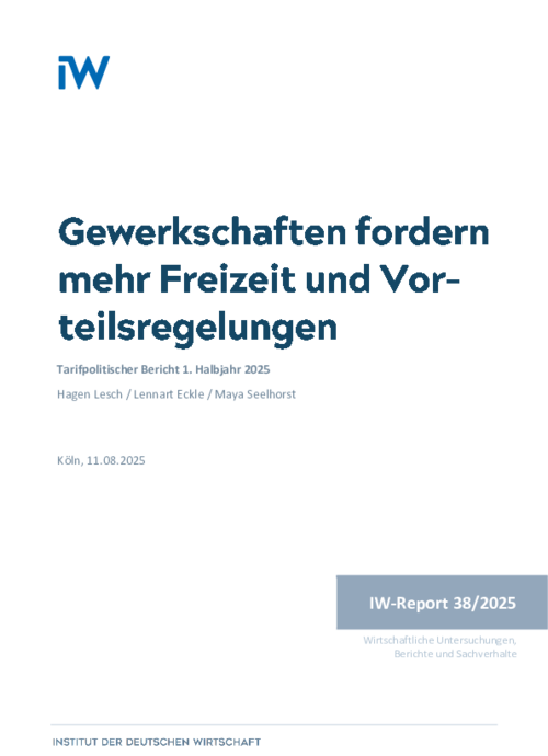 Gewerkschaften fordern mehr Freizeit und Vorteilsregelungen