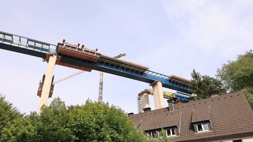 The new highway bridge near Lüdenscheid in the Sauerland