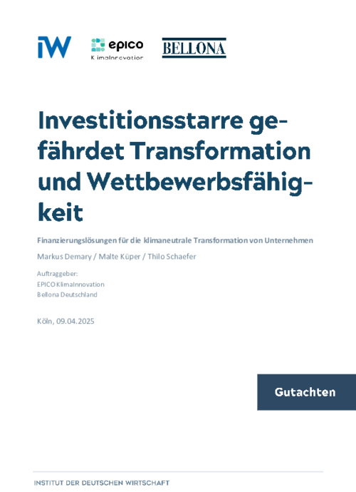 Finanzierungslösungen für die klimaneutrale Transformation von Unternehmen