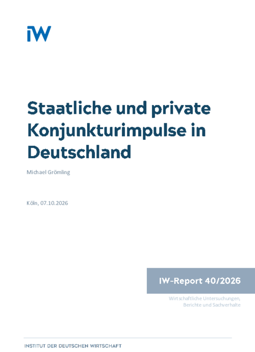 Staatliche und private Konjunkturimpulse in Deutschland