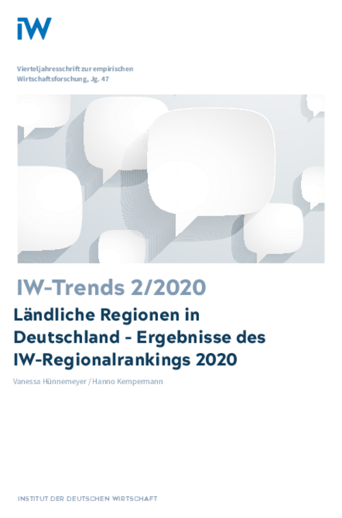 Ergebnisse des IW-Regionalrankings 2020