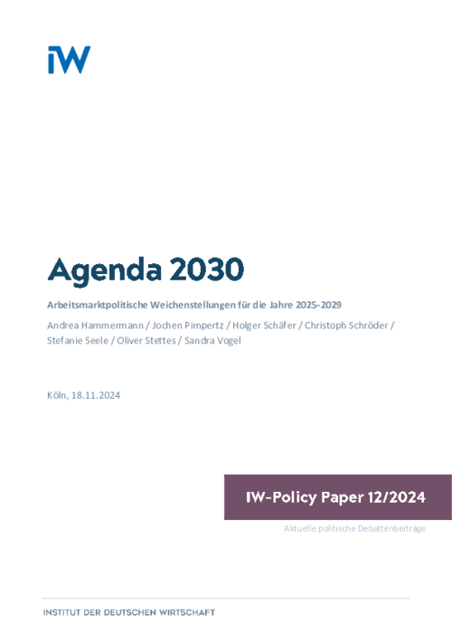 Arbeitsmarktpolitische Weichenstellungen für die Jahre 2025-2029