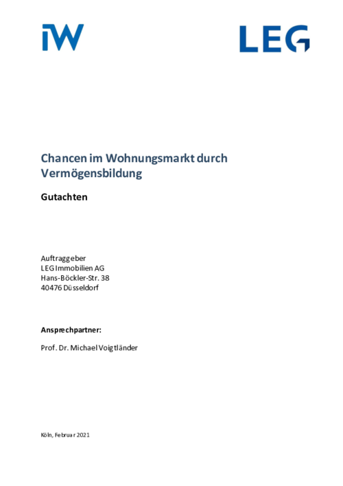 Chancen im Wohnungsmarkt durch Vermögensbildung