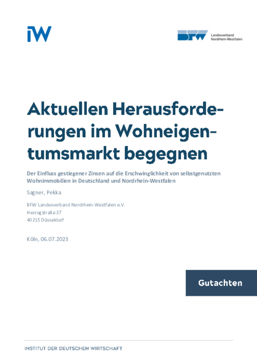 Aktuellen Herausforderungen im Wohneigentumsmarkt begegnen
