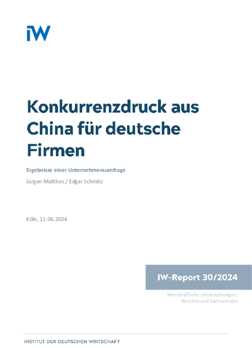 Competitive pressure from China for German companies