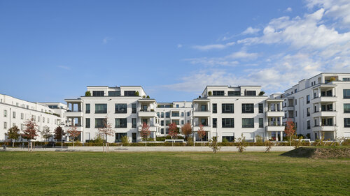 New white apartment houses
