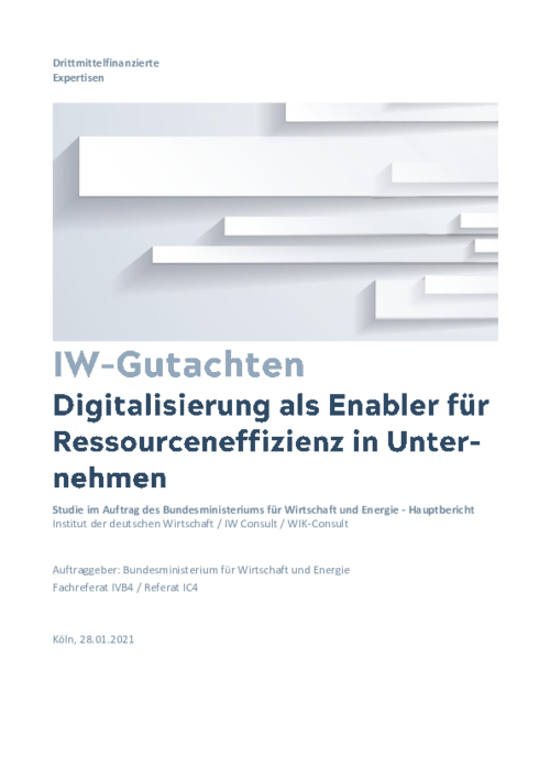 Digitalisierung als Enabler für Ressourceneffizienz in Unternehmen