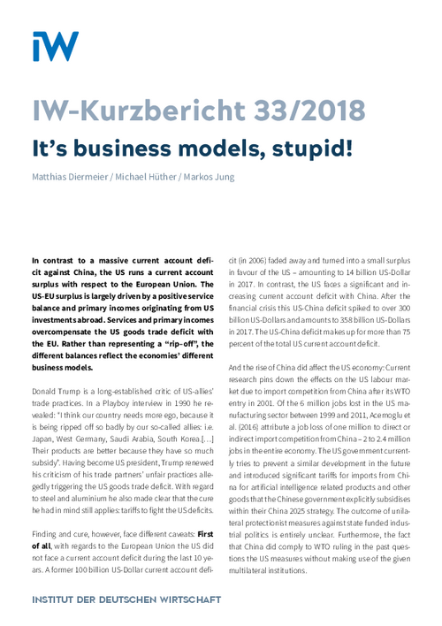 It’s business models, stupid!