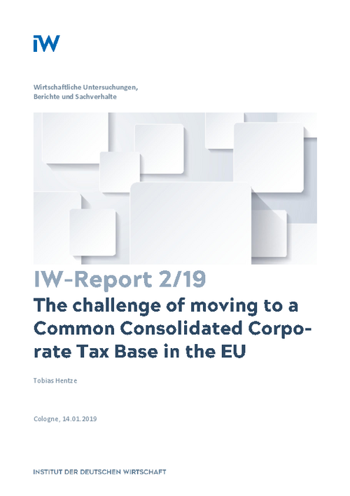 The challenge of moving to a Common Consolidated Corporate Tax Base in the EU