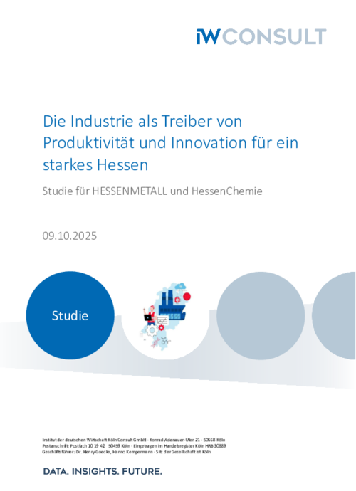 Die Industrie als Treiber von Produktivität und Innovation für ein starkes Hessen