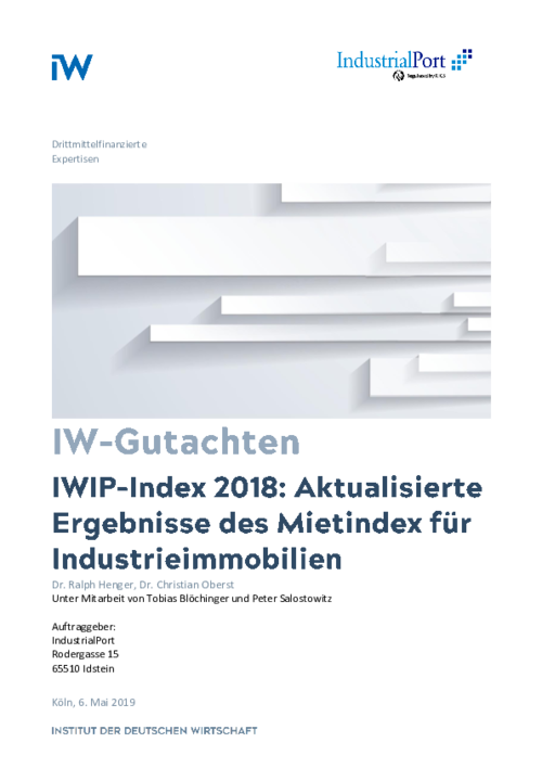 Aktualisierte Ergebnisse des Mietindex für Industrieimmobilien