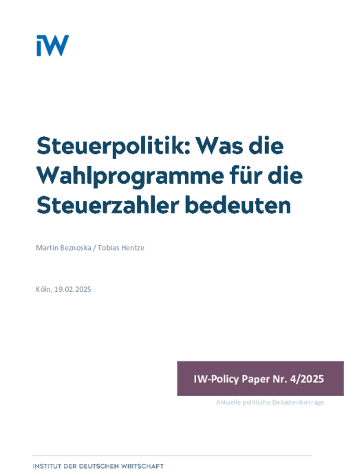 Was die Wahlprogramme für die Steuerzahler bedeuten