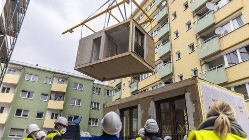 Wood Is Main Construction Material In Modular Housing Project