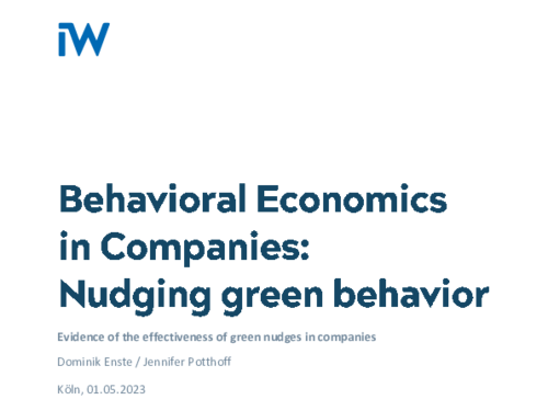 Nudging green behavior