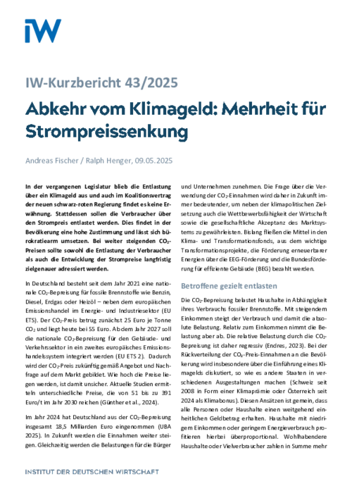 Mehrheit für Strompreissenkung