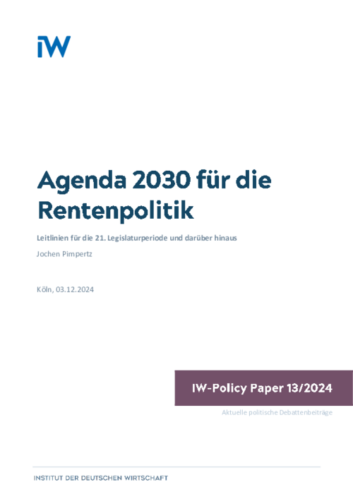 Guidelines for the 21st legislative period and beyond