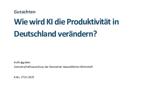 Wie wird KI die Produktivität in Deutschland verändern?