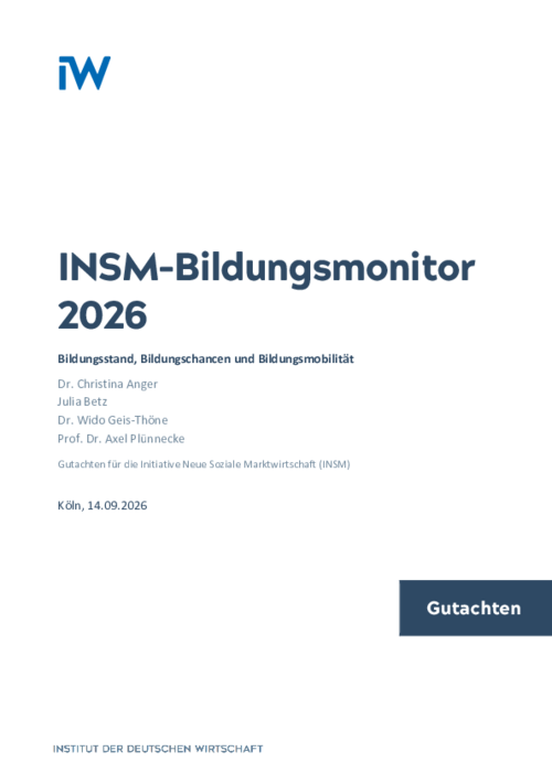 INSM-Bildungsmonitor 2026: Bildungsstand, Bildungschancen und Bildungsmobilität