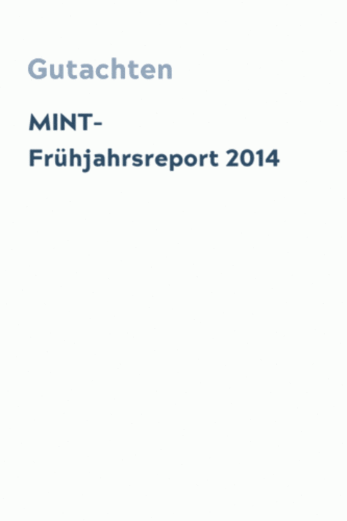 MINT-Frühjahrsreport 2014