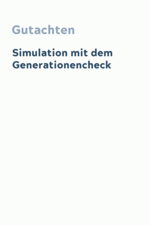 Simulation mit dem Generationencheck