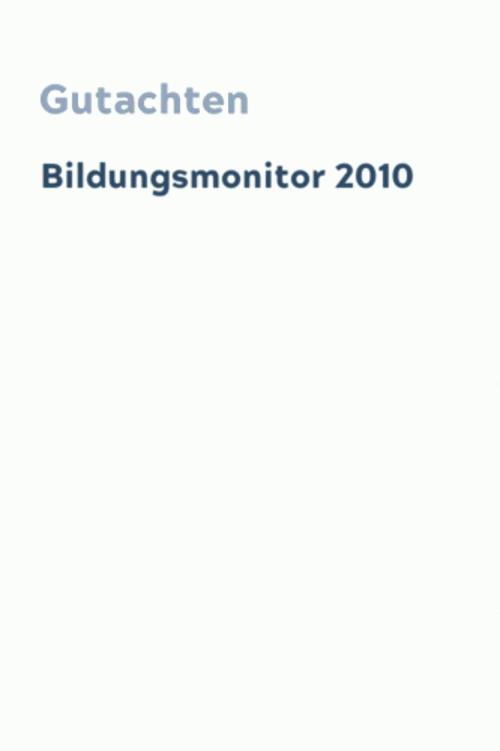 Bildungsmonitor 2010