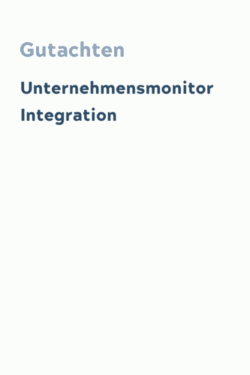 Unternehmensmonitor Integration