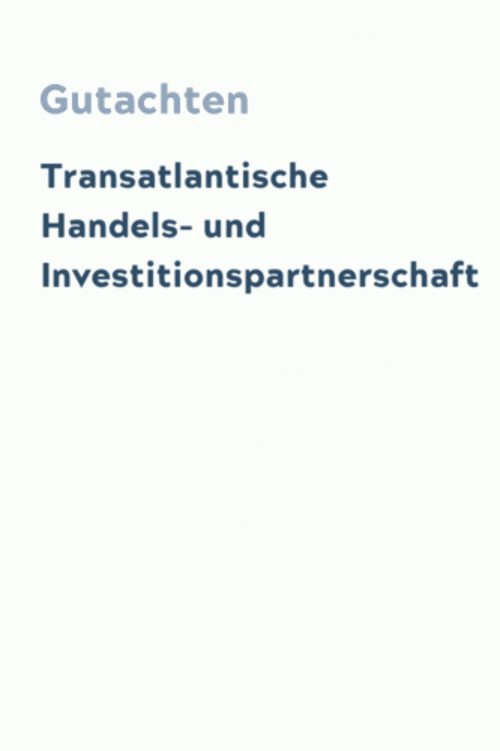 Transatlantische Handels- und Investitionspartnerschaft