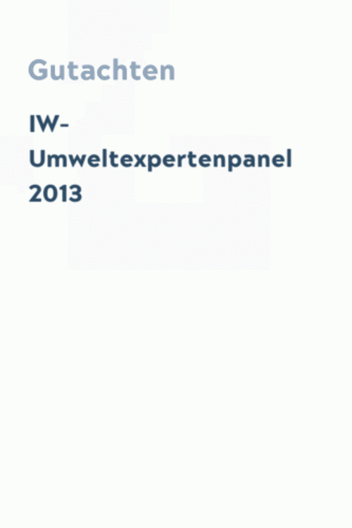IW-Umweltexpertenpanel 2013
