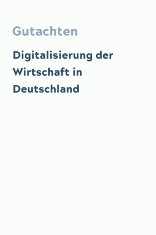 Digitalisierung der Wirtschaft in Deutschland