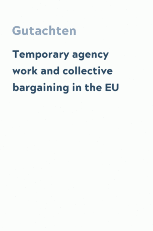 Temporary agency work and collective bargaining in the EU