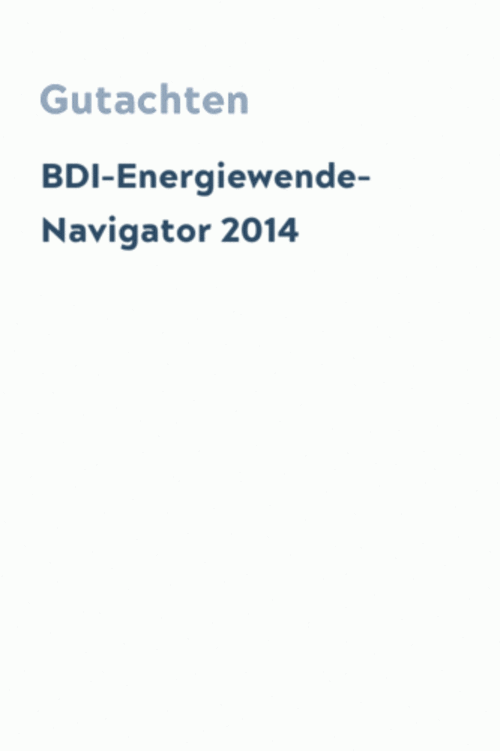 BDI-Energiewende-Navigator 2014