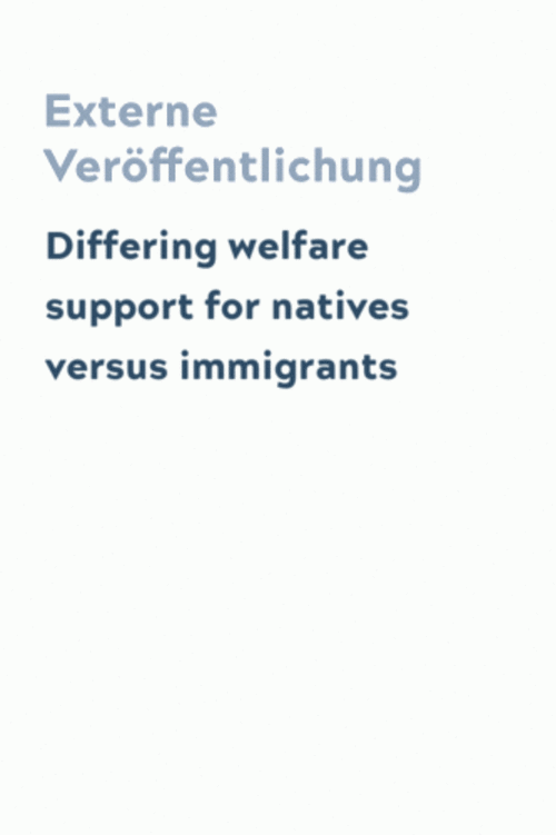 Differing welfare support for natives versus immigrants