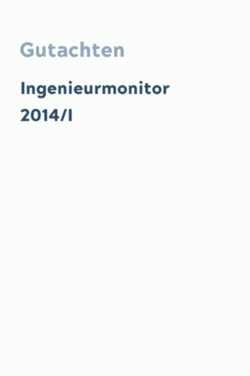 Ingenieurmonitor 2014/I