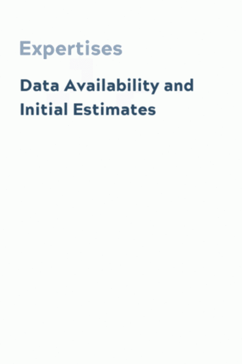 Data Availability and Initial Estimates