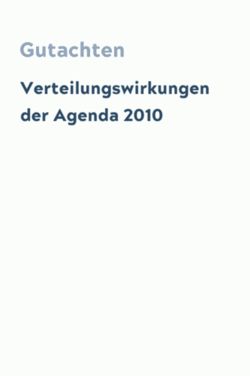 Verteilungswirkungen der Agenda 2010