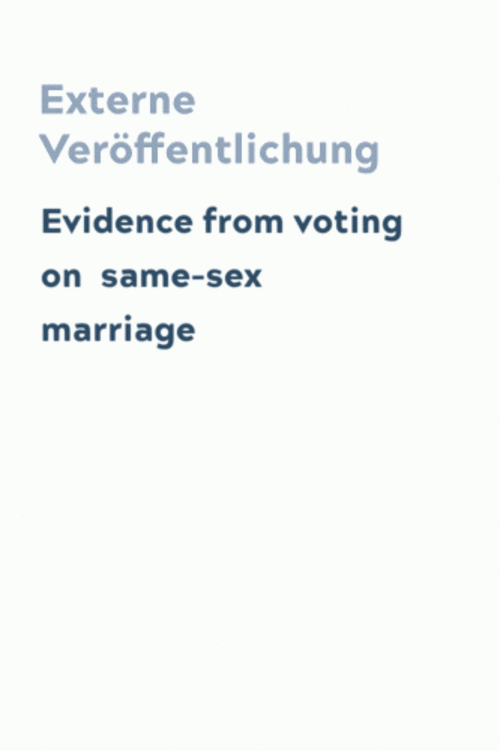 Evidence from voting on same-sex marriage