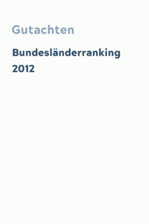 Bundesländerranking 2012