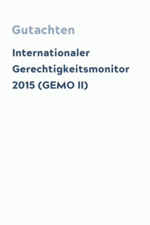 Internationaler Gerechtigkeitsmonitor 2015 (GEMO II)