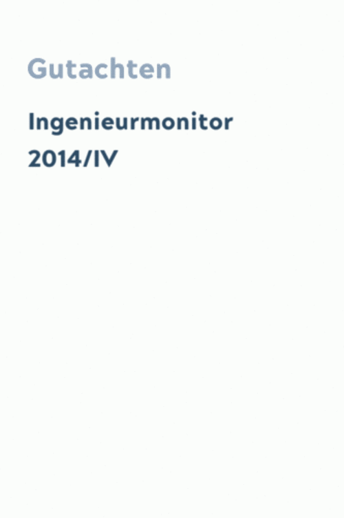 Ingenieurmonitor 2014/IV