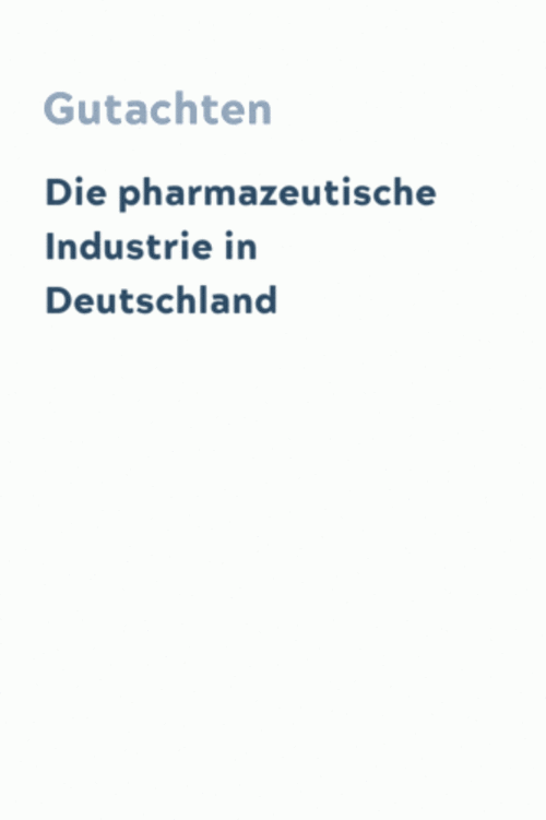 Die pharmazeutische Industrie in Deutschland