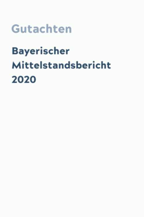 Bayerischer Mittelstandsbericht 2020