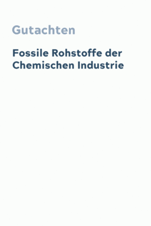 Fossile Rohstoffe der Chemischen Industrie