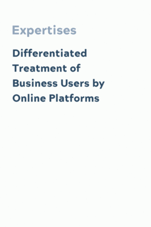 Differentiated Treatment of Business Users by Online Platforms
